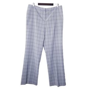 Larry Levine Pants Size 18 Glen Plaid Lined